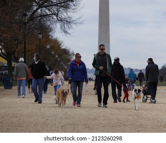 WASHINGTON, UNITED STATES - Nov 26, 2021: Thanksgiving on the National Mall -- Washington, DC