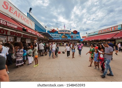 Washington, USA - August 10, 2019: Seafood City Seafood Market At The Waterfront (Wharf)