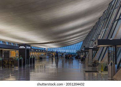 WASHINGTON, USA - AUGUST 16, 2021: Washington Dulles International Airport In Washington DC.