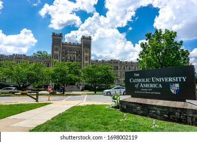 Washington, USA,July 11,2019: Gibbons Hall, At The Catholic University Of America.