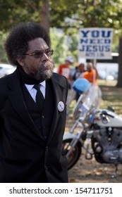 WASHINGTON-SEPT 11: Princeton University Professor And Civil Rights Leader Cornel West Stands At The Rally Once Billed As The Million Muslim March On September 11, 2013 In Washington, DC. 