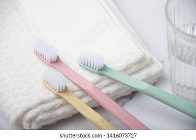 Washroom Supplies Toothbrush Close Up