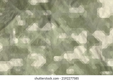 Washy Prefaded Military Camouflage Canvas Texture