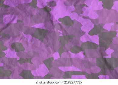 Washy Prefaded Military Camouflage Canvas Texture