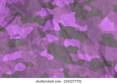 Washy Prefaded Military Camouflage Canvas Texture