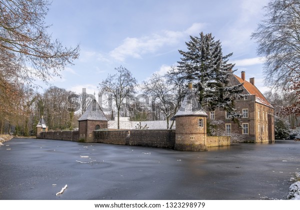 Wasserburg Haus Welbergen Castle Buildings Landmarks Stock Image