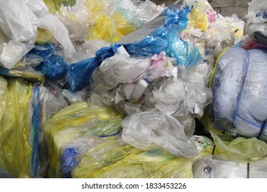 Waste recycling prepared polyethylene film
