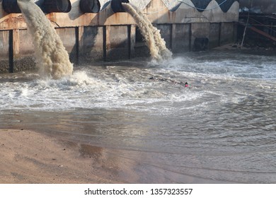 Waste Water Discharge Pipe Into Canal Stock Photo 1357323557 | Shutterstock