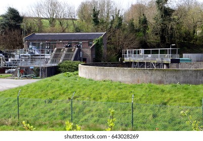 Waste Water And Sewage Treatment Plant In The Countryside