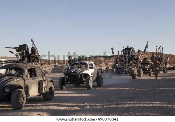 Wasteland Weekend, California City, California:
September 22 thru 25, 2016. The annual Wasteland Weekend Festival,
a four-day camping event celebrating the Mad Max films and
Post-Apocalyptic
Culture.