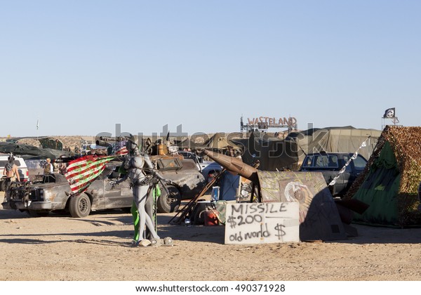 Wasteland Weekend, California City, California:\
September 22 thru 25, 2016. The annual Wasteland Weekend Festival,\
a four-day camping event celebrating the Mad Max films and\
Post-Apocalyptic\
Culture.
