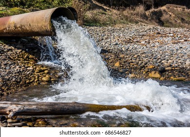 Wastewater From Pipe