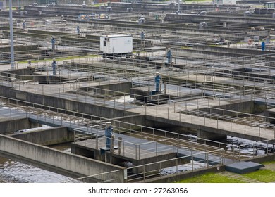 Wastewater In A Wastewater Treatment Plant