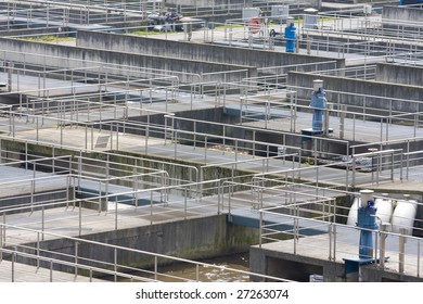 Wastewater In A Wastewater Treatment Plant