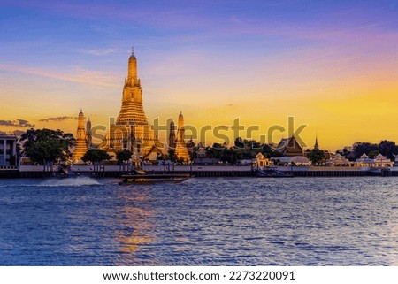 Wat Arun, Bangkok, Thailand,Wat Arun, the landmark of Bangkok's sunset