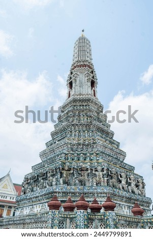 Wat Arun Ratchawararam Ratchawaramahawihan or Wat Arun is a Buddhist temple (wat) in the Bangkok World Heritage Site, high-resolution photography
