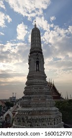 Wat Arun Is The Temple Is One Of Bangkok's Most Iconic Of Thailand's Landmarks. The Fabulously Ornate Floral Mosaics Made From Broken, Multihued Chinese Porcelain.