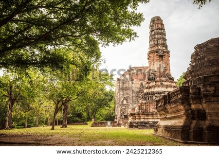 Wat Borom Phut ta ram, The Ancient Temple in Ayutthaya Historica