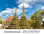 Wat Pho Temple in Bangkok in a summer day