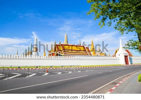 Wat Phra Kaew in Bangkok, Thailand - is a sacred temple and it's a part of the Thai grand palace.