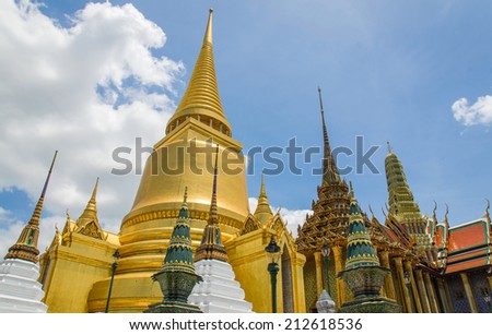 Wat Phra Si Rattana Satsadaram or watphrakaew in Bangkok Thailand
