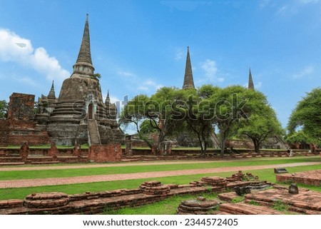 Wat Phra Si Sanphet, Ayutthaya ,Thailand.