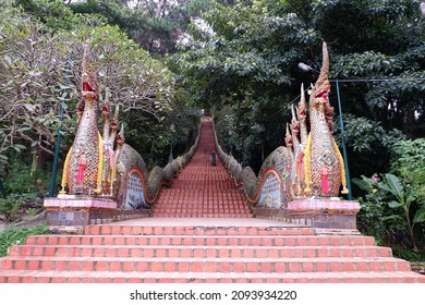 Wat Phra That Doi oi Suthep at Chiang Mai province, Thailand. The most famous tourist temple 