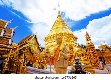 Wat Phra That Doi Suthep is a major tourist destination of Chiang Mai, Thailand. 