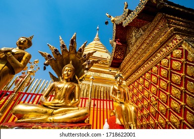 Wat Phra That Doi Suthep or Phra That Doi Suthep temple in Chiang Mai province, Thailand.