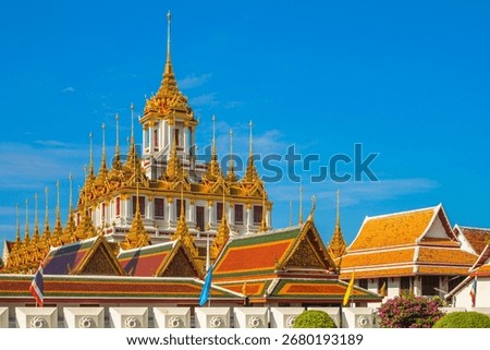 Wat Ratchanatdaram, Loha Prasat Temple at Bangkok, Thailand
