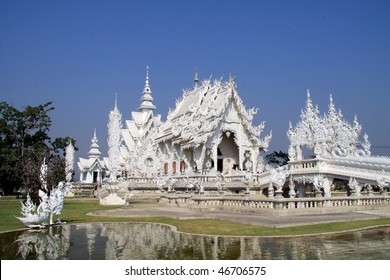 Wat Rong Khun (white Temple) In Chang Rai (thailand)