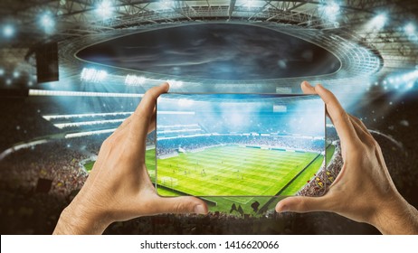 Watch a live sports event on your mobile