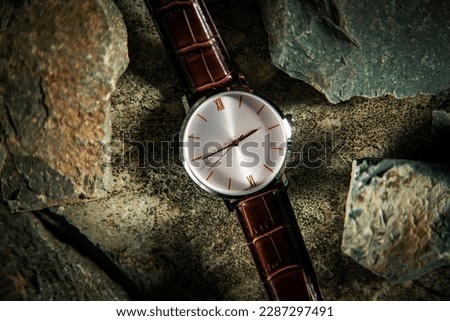 watch on the stones fashion concept 
