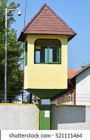 Watch Tower Of The Army Base In The City