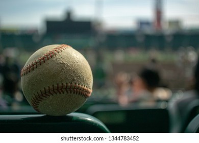 Watching Baseball From The Seats Behind Home Plate