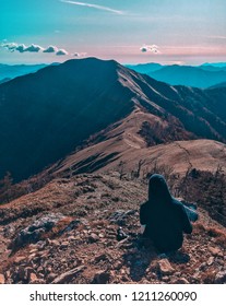 watching the mountain range