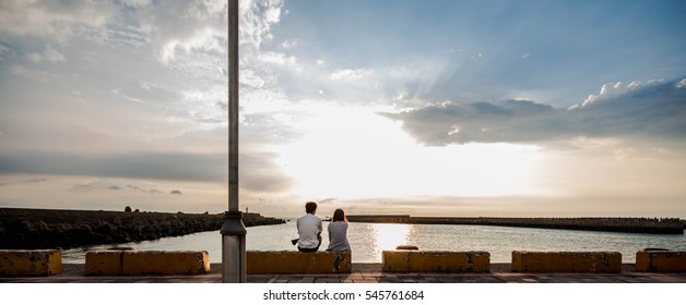 Watching sunset
