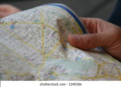 Watching Touristic Map 1 Stock Photo 1240186 | Shutterstock