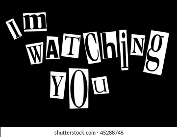 151 I'm watching you Images, Stock Photos & Vectors | Shutterstock