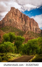 Watchman Peak, Zion National Park. Utah, USA