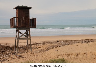 Watchtower in horizontal image