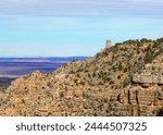 Watchtower on the south rim of the Grand Canyon