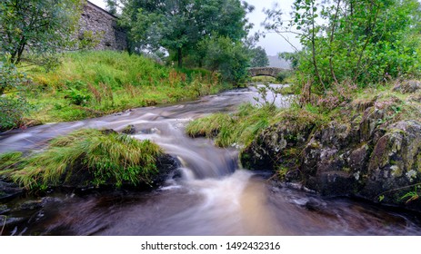 Watendlath, UK - August 14, 2019:  Overcast And Drizzle Views In August Of The Wastendlath National Trust Hamlet, Near Keswick, Lake District National Park