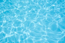 Blue swimming pool water background, an Abstract Photo by Foodie's Shop