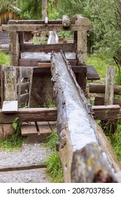 Water Aqueduct For A Water Mill In The Mill Valley (Longiaru, San Martino In Badia)