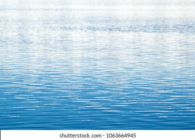water background: shallow ripples on the surface of a blue lake - Shutterstock ID 1063664945