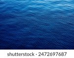 Water background texture. Sea surface in sunset light. Breezy wavy seawater. Sea water texture. Teal blue ocean view. Fresh water of lake. Relaxing natural photo wallpaper. Still water surface