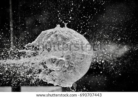 Water balloon shot image by Airgun ?