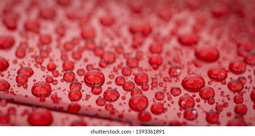 Water Beads Created by ceramic coating on a car