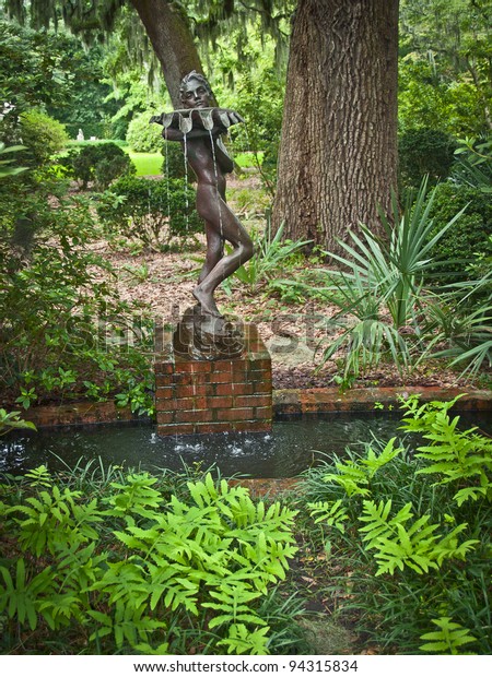 Water Bearer Garden Statue Fountain Brookgreen Stock Photo Edit